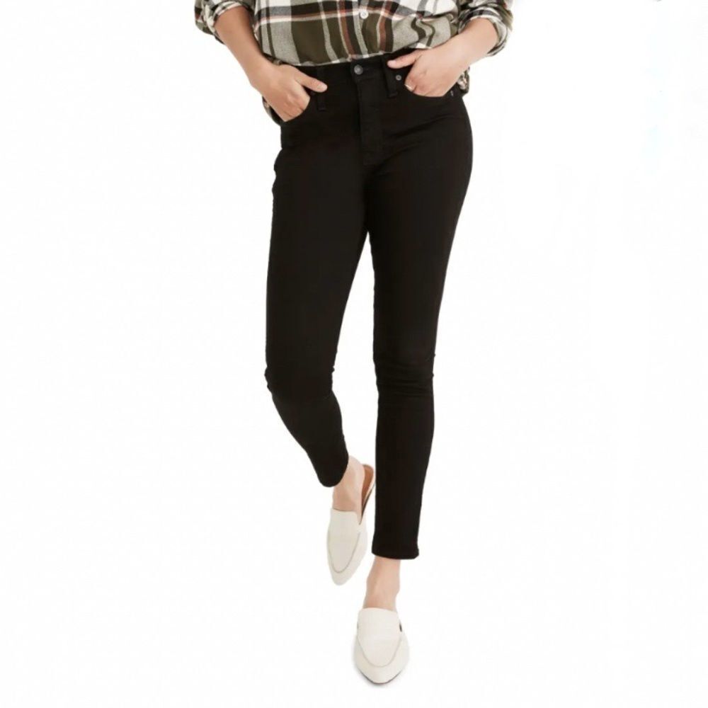 MADEWELL 10-Inch High Waist Black Skinny Jeans! - Picture 2 of 9